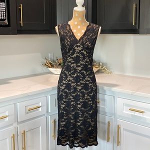 Gorgeous black lace Karen Kane dress size Medium.